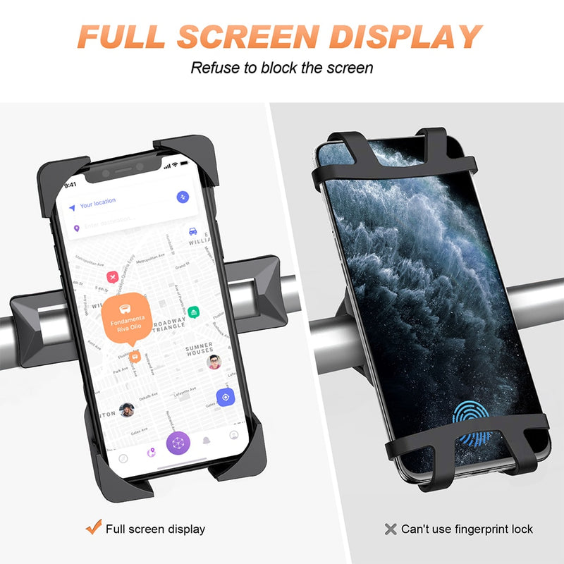 Universal Bike Phone Holder,Motorcycle Bicycle Phone Holder Handlebar Stand Mount Bracket Mount Phone Holder For iPhone Samsung