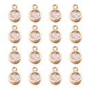 80-160 Uds Zirconia cúbica diamantes de imitación dijes colgantes gota corazón dijes de cristal para joyería DIY pendientes collar fabricación de pulseras