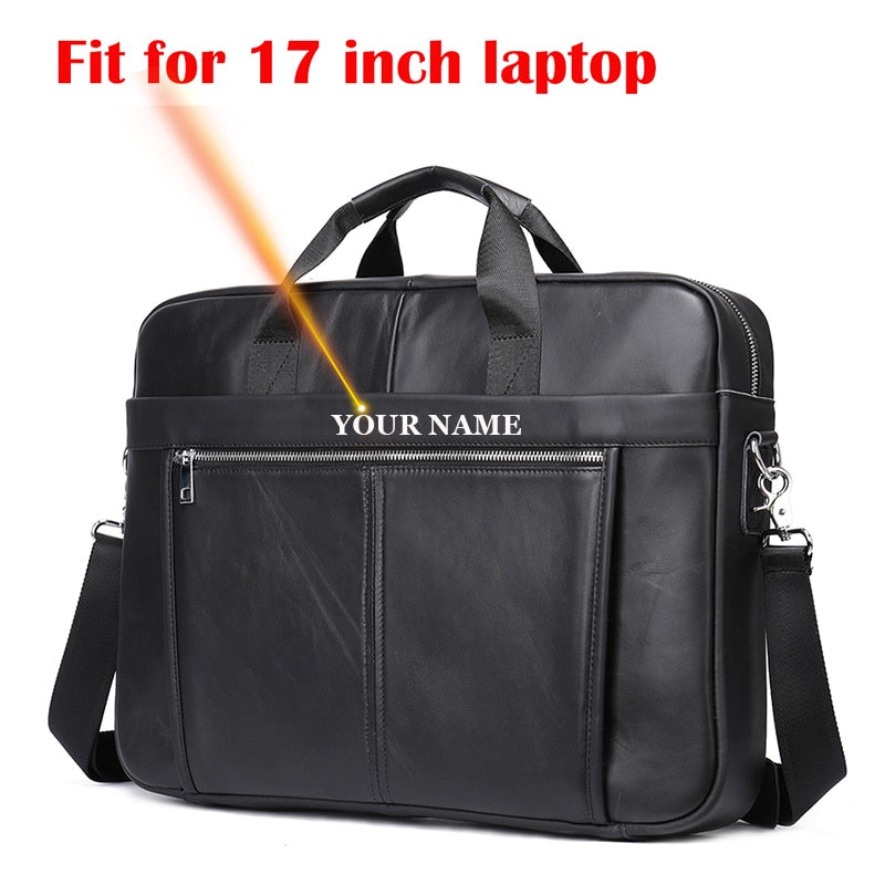 WESTAL Men&#39;s Briefcases Messenger Bag Men&#39;s Genuine Leather 14&#39;&#39; Laptop Bag Man Leather Office Business Bags for Document 8572