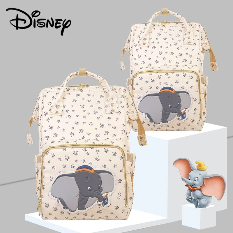 Disney Beige Cute Dumbo USB Diaper Bag Waterproof Backpack Maternity/Nappy Bag For Mom Travel Nursing Bags Luxury Simba New 2020