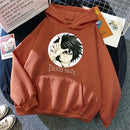 Popular Japanese Manga Death Note L·Lawliet Hoodies Men Anime Hoody Fashion Streetwear Loose Oversize Sweatshirts Fleece Clothes