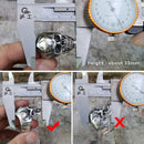 LINSION 925 Anillos de calavera de plata esterlina con alto detalle para hombres Biker Punk Ring TA50 Tamaño de EE. UU. 7 ~ 15