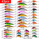 Almighty Mixed Fishing Lure Kits Wobbler Crankbait Swimbait Minnow Hard Baits Spiners Carp Bait Set Fishing Tackle
