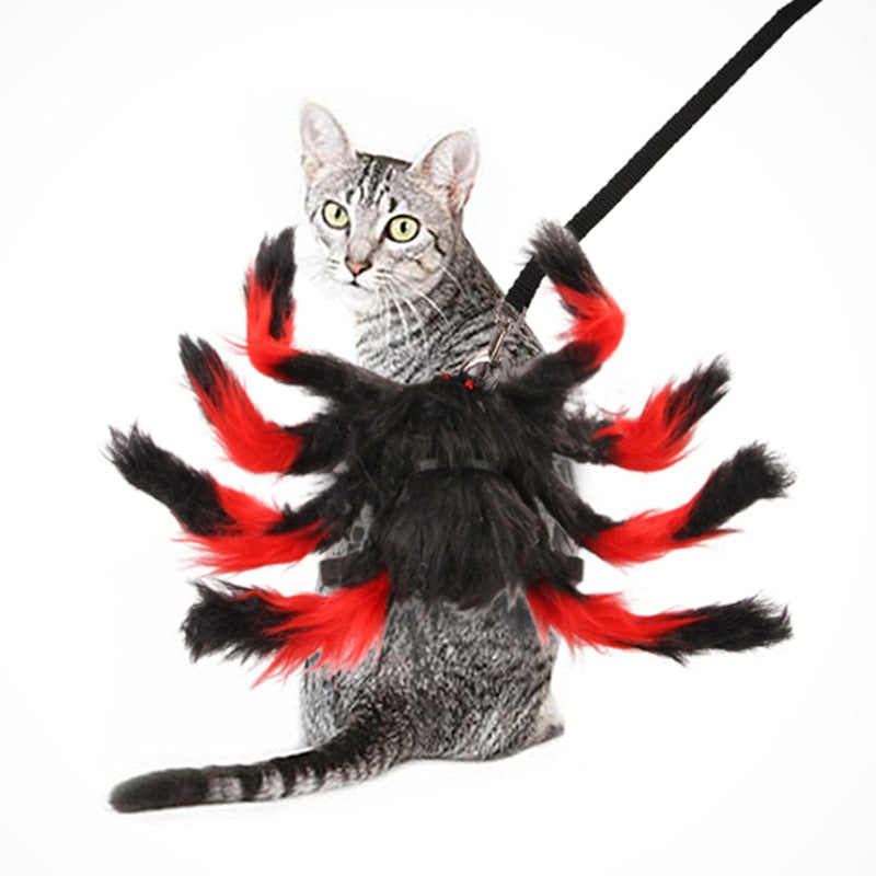 Halloween Pet Spider Clothes Simulation Black Spider Puppy Cosplay Costume For Dogs Cats Party dress Cosplay Funny Outfit
