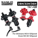 ARC Bicycle Hubs Sealed Bearing MTB Mountain Bike Hubs Quick Release 32/28/36Holes Disc Brake QR 4 Bearings 8 9 10 11 12 Speed