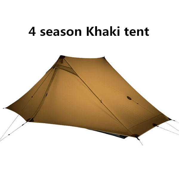 3F UL GEAR LanShan 2 pro 2-Personen-Ultraleicht-Campingzelt für den Außenbereich, 3 Jahreszeiten, professionelles 20D-Nylon, beidseitiges Silikonzelt