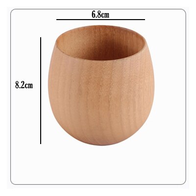 Creative Natural Jujube Wood Mugs Japan Style Breakfast Beer Milk Mug Green Tea Coffee Wooden Cup Water Bottle Home Drinkware