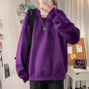 LAPPSTER Men Solid 7 Colors Harajuku Hoodies 2022 Mens Autumn Korean Fashions Oversized Sweatshirts Japanese Streetwear Clothes