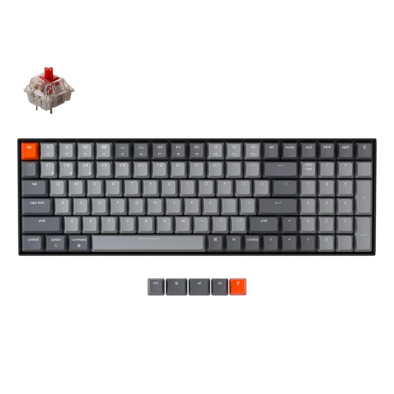 Keychron K4 G V2 Bluetooth Wireless Mechanical Keyboard W/ White Backlight Hot-Swappable Switch Wired USB Gaming Keyboard