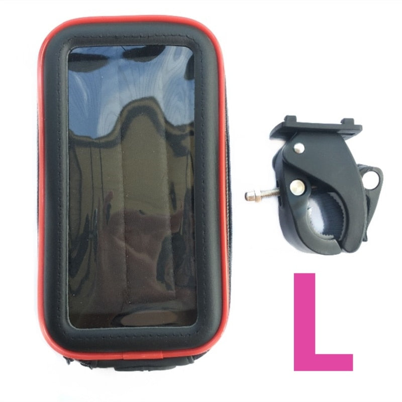 Bike Motor Phone Holder Waterproof Phone Bag Pouch Case Motorcycle Bicycle Handlebar Cellphones GPS Stand for iPhone 12 XXL Bag