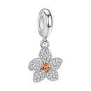 BELAWANG DIY Silver Beads Fit Original Charm Bracelet 925 Sterling Silver Charm Enamel Lotus Flower Bead Fashion Jewelry