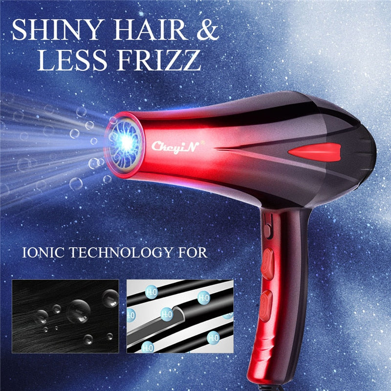 4000W Professional Powerful Hair Dryer Fast Heating Hot And Cold Adjustment Ionic Air Blow Dryer with Air Collecting Nozzel 220V