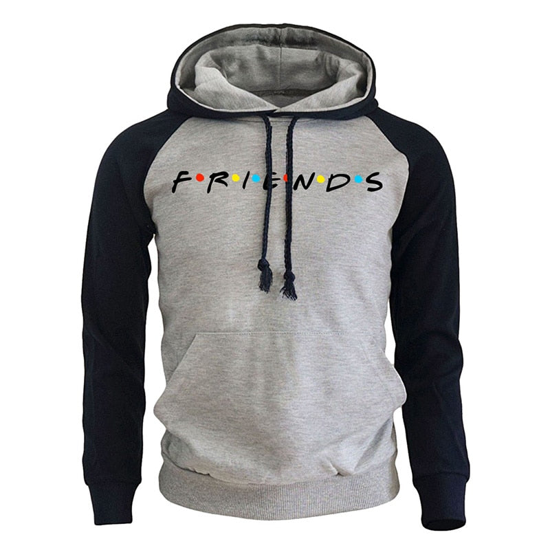 2019 Autumn Hoodies Fashion New Pullovers Men Friends Printed Sweatshirts Casual Harajuku Tracksuit Loose Male Streetwear Tops