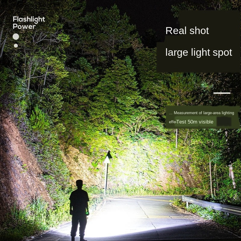 Flashlight Commando Light Rechargeable Charging Treasure Multifunctional Bright Field Super Bright Mini Household Durable Lamp