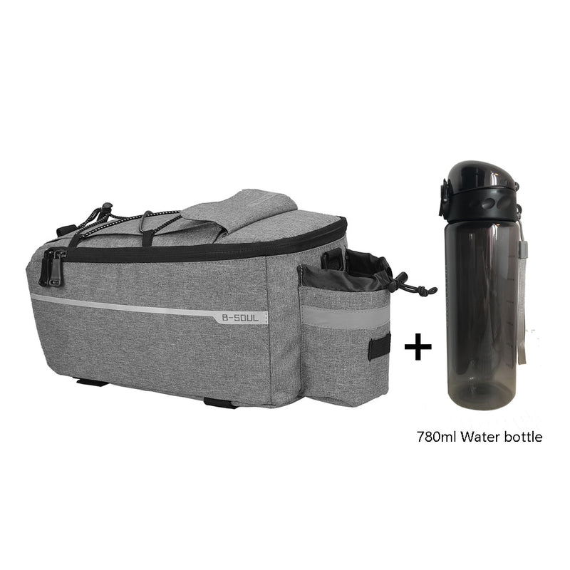 Bicycle 13L Carrier Bag Bike Rear Basket Waterproof Pannier Trunk Bags Back Rack Rear Seat Bag Cycling Luggage Shoulder Handbag