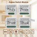 GIRIER Tuya ZigBee 3,0 Módulo de interruptor 10A Smart Home DIY Breaker 1 2 3 4 Gang admite Control de 2 vías funciona con Alexa Google Home