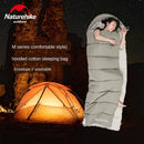 Naturehike  Envelope Hooded Cotton Sleeping Bag Washable Splicable Double-Person Tent Camping Portable Sleeping Bag