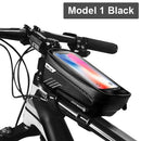 WILD MAN 6.2 Inch Waterproof  Bicycle Front Tube Bag Bike Touch Screen Phone Case Bag Bike Top Tube Bag Cycling Accessories