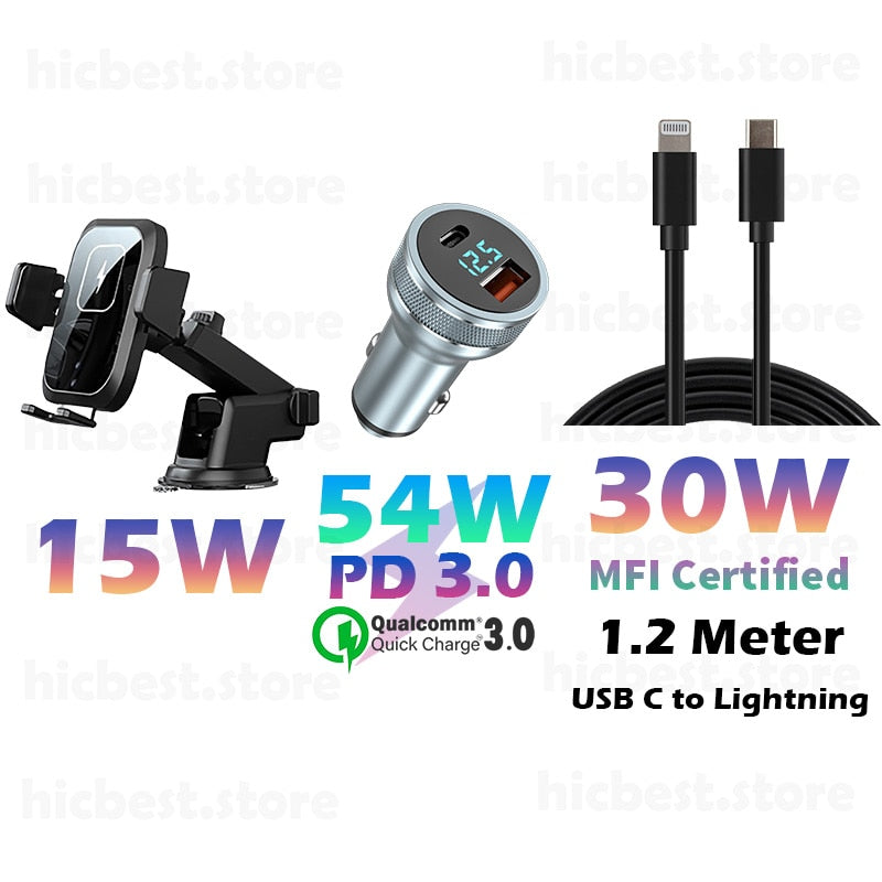 15W Wireless Car Charger Handyhalter für iPhone Wireless Charging Auto Induktionsladegerät Halterung für iPhone 12 SE 11 8 Samsung S20