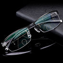 New Men's distance and near reading glasses Multi-focus automatic adjustment degree Anti-Blu-ray Presbyopia HD Glasses