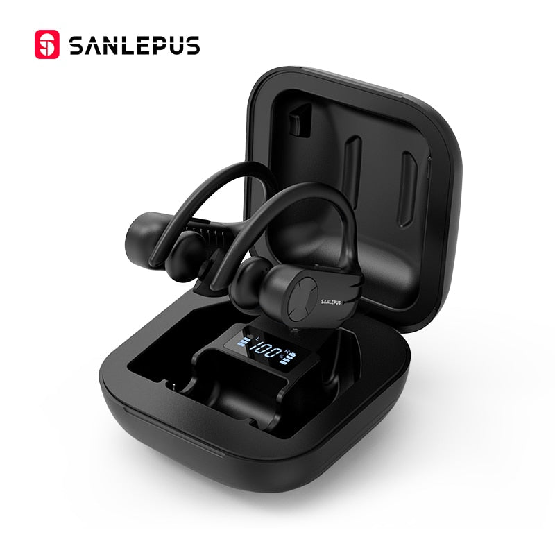 SANLEPUS Bluetooth Earphone TWS 5.0 Led Display Wireless Earbuds Stereo Headphones for Xiaomi in Ear Phone Gaming Sport Headset