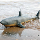 Oenux, animales de la vida marina de gran tamaño, modelo de figuras de acción de gran tiburón blanco suave, juguetes educativos realistas para regalo de niños