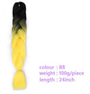 Black Star Hair Ombre Jumbo Extensiones de cabello trenzado Trenzas retorcidas de 24 pulgadas Fibra de cabello sintético para trenzado retorcido para mujeres