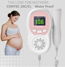 CONTEC Fetal Doppler  Heart Beat Monitor Backlight LCD Pink Colour with 2Mhz 3mhz 8Mhz Probe Baby Heart Beat Monitor Probe