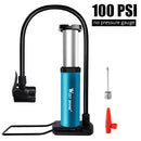 WEST BIKING 120PSI Bicycle Pump Fit Presta Schrader Aluminum Alloy Bike Inflator Foot Pedal Portable Floor Air Inflator Pump