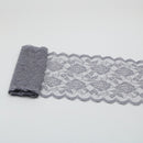 Cinta de encaje elástica de 2 yardas, adorno de flores, bordado de 150MM de ancho, adornos de tela de encaje africano para vestido de boda, manualidades de costura Diy