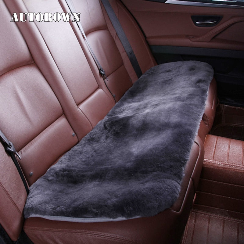 AUTOROWN Faux Fur Car Seat Cushion For Toyota Lexus Kia Hyundai Nissan Universal Car Seat Covers Automotive Interior Accessories