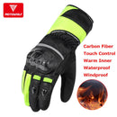 Waterproof Motorcycle Gloves Winter Warm Invierno Windproof Reflective Antislip Touch Operate Long Riding Gloves Gant Moto Luvas