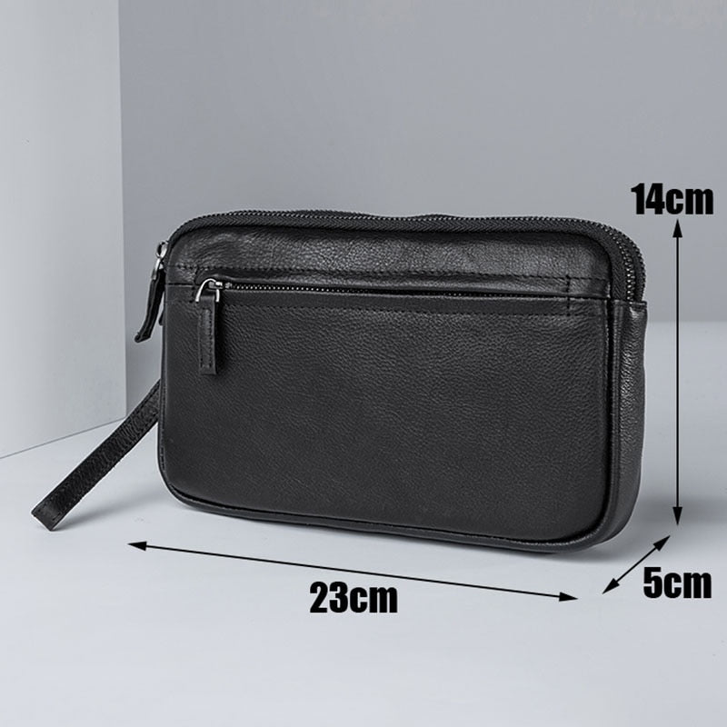 AETOO Hand bag, male leather handbag, wristband hand-grasp bag, trend casual men&