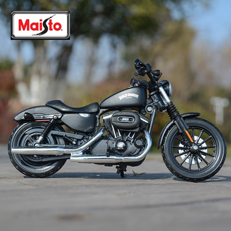 Maisto 1:12 Harley Davidson 2014 Sportster Iron 883 vehículos fundidos a presión coleccionables pasatiempos juguetes modelo de motocicleta