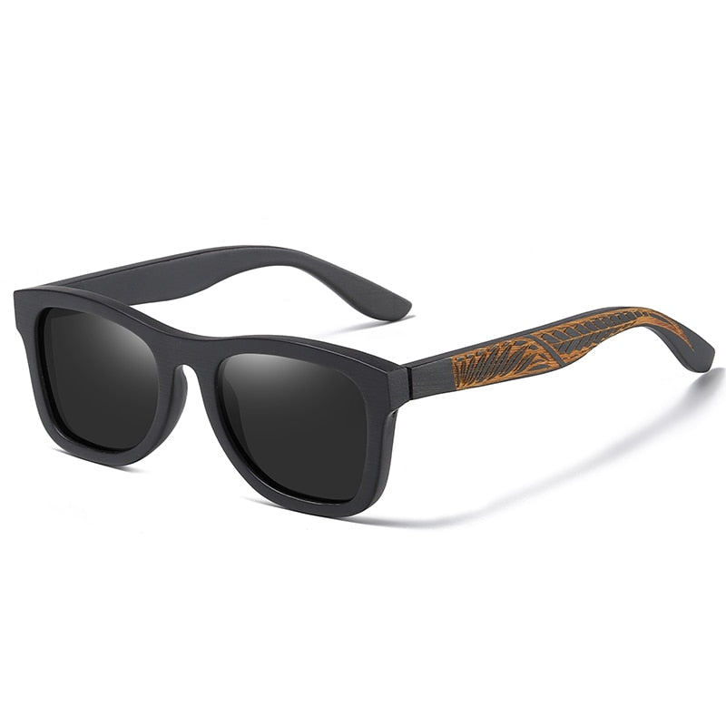 Promoción EZREAL, gafas de sol de madera de bambú 100% para hombre y mujer, gafas con revestimiento de espejo, lentes UV 400 en caja de madera