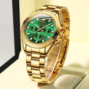 Reloj mecánico automático para hombre de la mejor marca OLEVS, correa de acero inoxidable resistente a los arañazos, reloj de pulsera automático para hombre