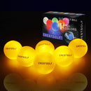 Crestgolf Flashing Golf Ball Night Glow Flash Light Glow LED Golf Ball-Six Color for Your Choice