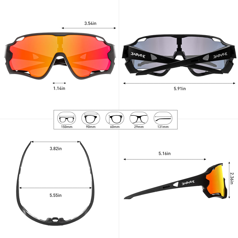 MTB Bike Eyewear Man Woman Cycling Sunglasses Uv400 Polarized Bicycle Glasses Sports Racing Riding Goggles Ciclismo 1 Lens