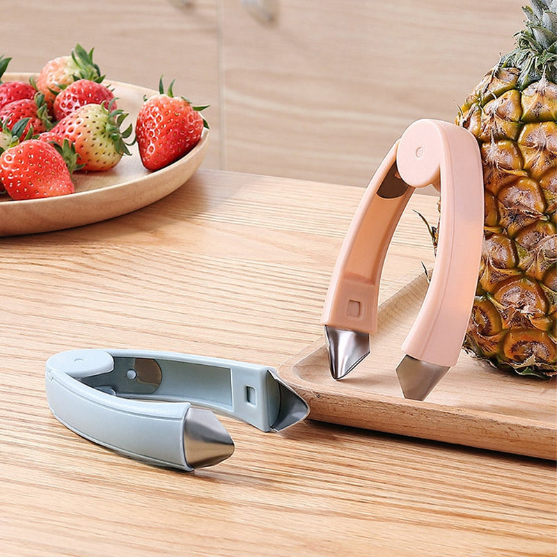 Strawberry Steel Ananas Eye Peeler Obst und Gemüse Praktischer Samenentferner Clip Obstwerkzeuge Küchenhelfer