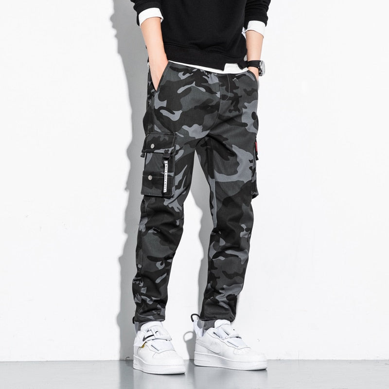 CHAIFENKO Hip Hop Cargo pantalones hombres nueva moda Harajuku Streetwear Multi Pocket Joggers pantalones hombres Casual Harem hombres pantalones M-8XL