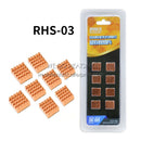 8pcs/Pack Copper RHS-03 Ram Heatsink For DDR DDR2 DDR3 Heat Sink Radiator