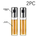 Kitchen Baking Oil Spray Vinegar Bottle Stainless Steel Nozzle Glass Oil Bottle BBQ Water Gravy Boats Grill Sprayer Cooking Tool