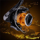 Nuevo carrete de pesca de doble carrete de alta calidad, rodamiento de bolas de acero inoxidable, alimentador de pesca, carrete giratorio para pesca de carpa