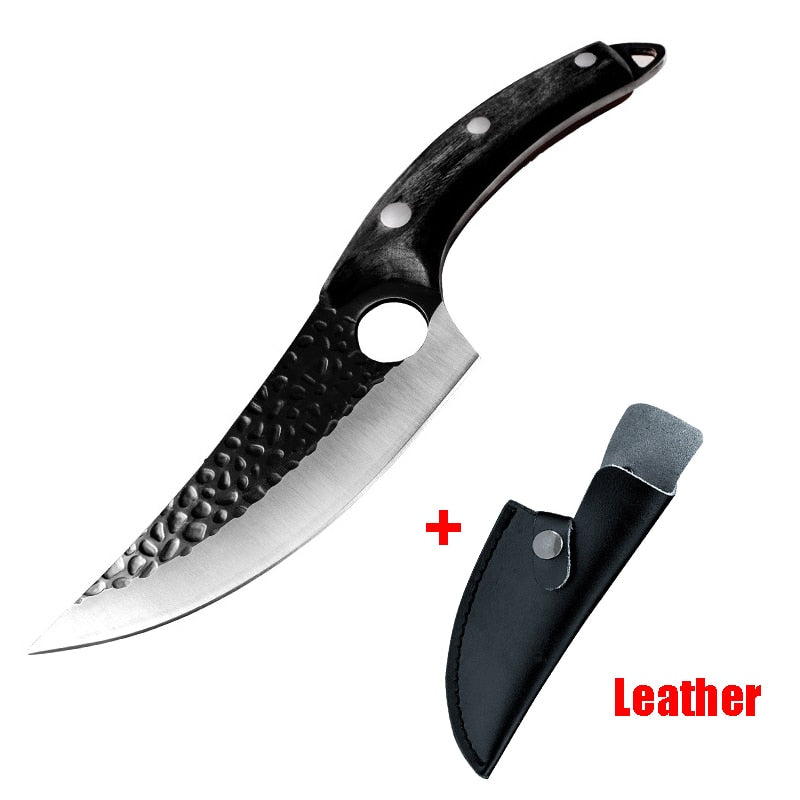 Sharp Kitchen Knife Cleaver Boning Knives Chef Knife For Beef with Sheath Cover Cooking Tool