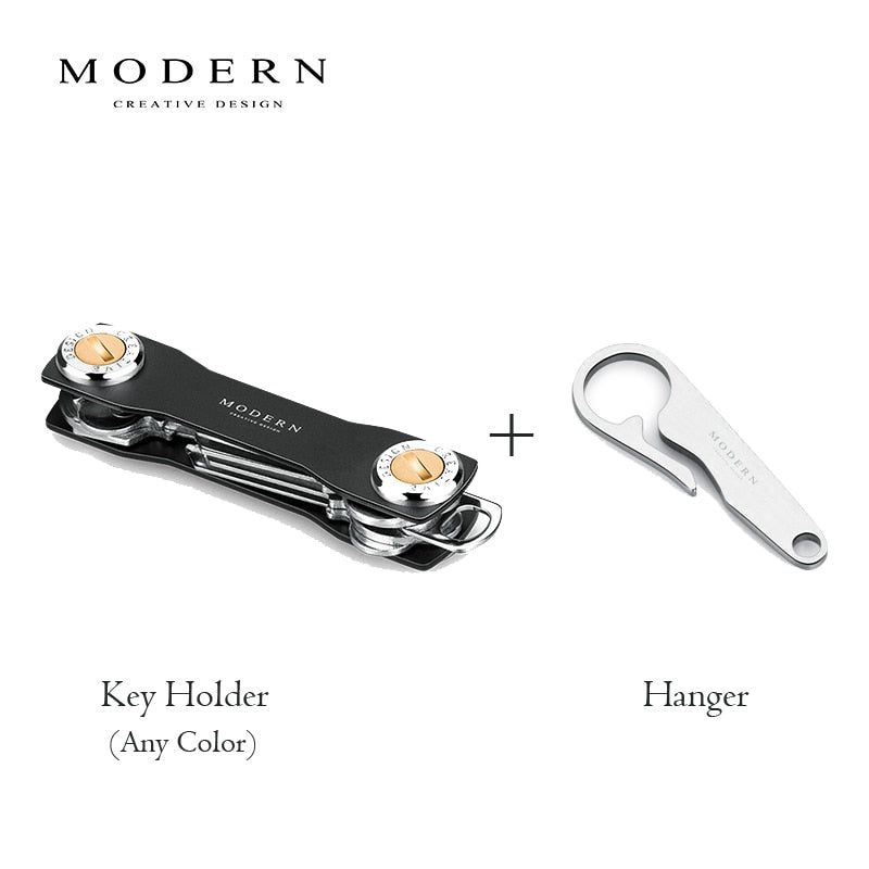 2022 Modern-Brand Aluminium Key Wallet DIY Schlüsselanhänger EDC Pocket Key Holder Key Organizer