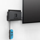 Monzlteck Wall Mount For  Nintend-o Switch(Compatible with OLED Version),Near or Behind TV,Space Saving