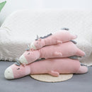70-120cm Long Sleeping Unicorn Plush Toy Pillow Stuffed Animal Unicornio Throw Pillow Home Decor Gift for Girl School Nap Pillow