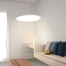 Black White Gold LED Chandelier Restaurant Bar Coffee Shop Pendant Lamp Simple Modern Dining Room Round Ultra-thin Hanging Light