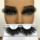 Sleek Chic Fluffy False Eyelashes 25mm Mink Lashes Wholesale Long Full Strip Lashes Vendors Mink Eyelashes Extension Bulk 1 Pair