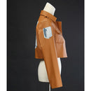 Anime Attack on Titan Cosplay Leather Jacket Shingeki no Kyojin Cosplay Costume Eren Legion Coat Jackets Halloween High Quality